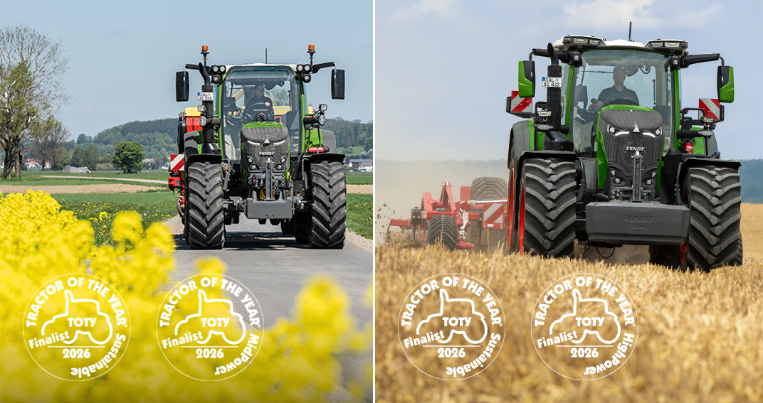 Дві нові моделі Fendt стали фіналістами престижної міжнародної нагороди «Tractor of the Year 2026».